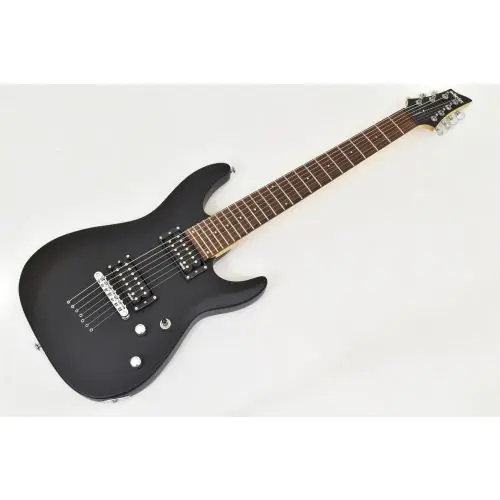 Schecter C-7 Deluxe Electric Guitar Satin Black B-Stock 5047 sku number SCHECTER437.B 5047