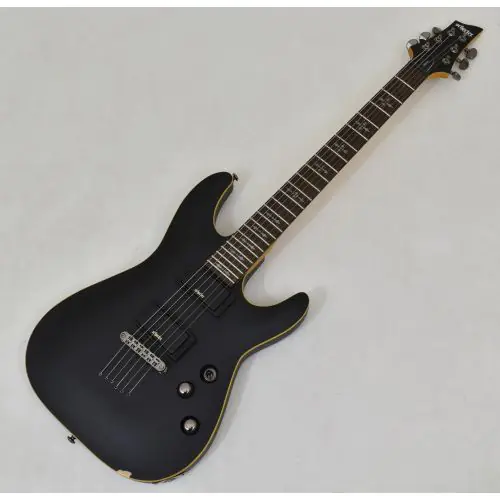 Schecter Demon-6 Guitar Aged Black Satin B-Stock 1249 sku number SCHECTER3660.B 1249