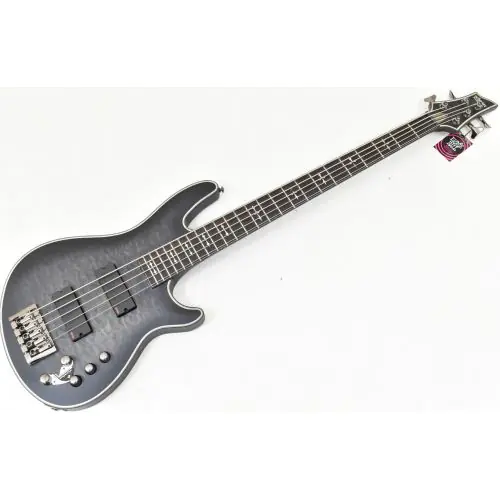 Schecter Hellraiser Extreme-5 See-Thru Black Satin B Stock 0352 sku number SCHECTER1918.B0352