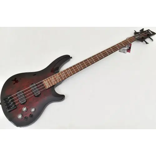 Schecter Omen Elite-4 Bass Black Cherry Burst B-stock 1182 sku number SCHECTER2620.B1182
