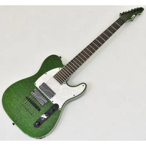 ESP LTD SCT-607B Stephen Carpenter Guitar Green Sparkle B Stock 1374 sku number LSCT607BGSP.B1374
