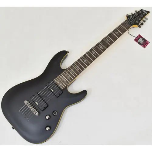 Schecter Demon-7 Guitar Aged Black Satin B-Stock 2299 sku number SCHECTER3662.B2299