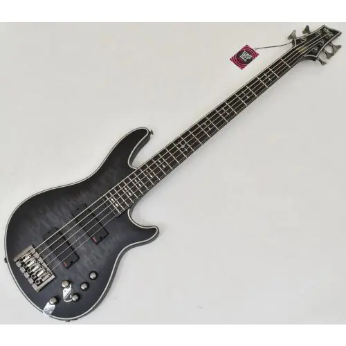 Schecter Hellraiser Extreme-5 See-Thru Black Satin B Stock 0388 sku number SCHECTER1918.B0388