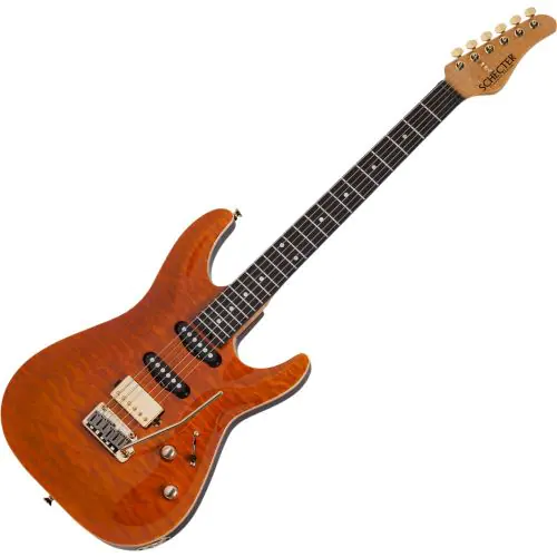 Schecter California Classic Guitar Transparent Amber sku number SCHECTER7301