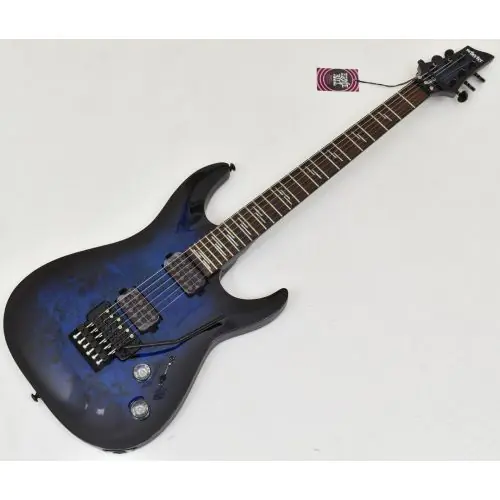 Schecter Omen Elite-6 FR Guitar See-Thru Blue Burst B-Stock 0730 sku number SCHECTER2455.B0730