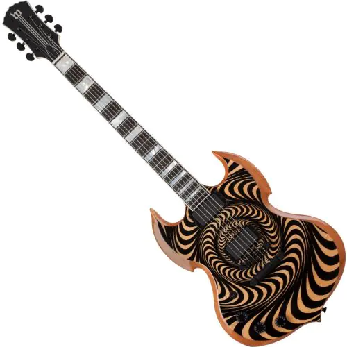 Wylde Audio Barbarian Psychic Bullseye RawTop Lefty Guitar sku number SCHECTER4530