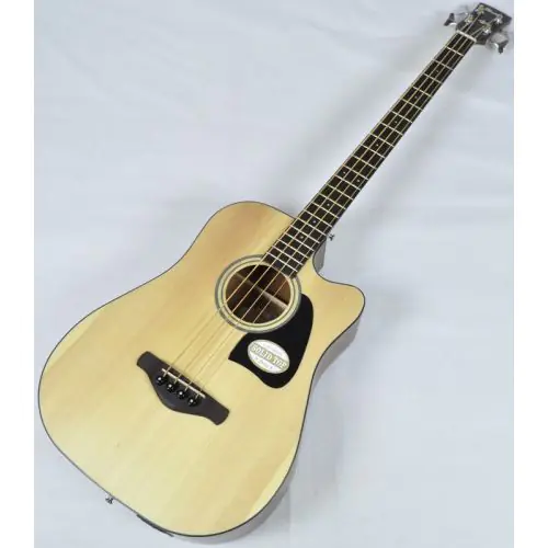 Ibanez AWB50CE-LG Artwood Series Acoustic Electric Bass in Natural Low Gloss Finish sku number AWB50CELG