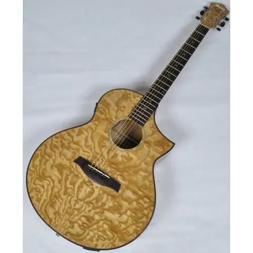 Ibanez AEW40AS-NT AEW Series Acoustic Electric Guitar in Natural High Gloss Finish sku number AEW40ASNT