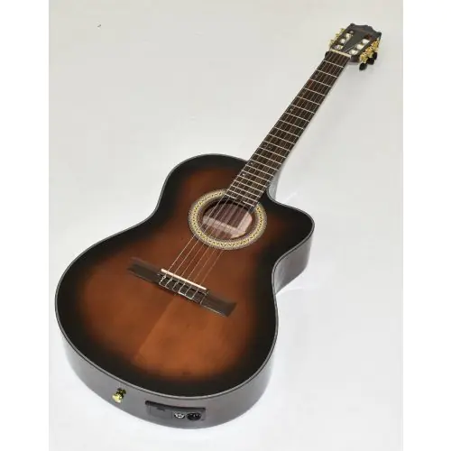 Ibanez GA35TCE Thinline Classical Acoustic Electric Guitar Dark Violin Sunburst B-Stock 1224 sku number GA35TCEDVS.B 1224