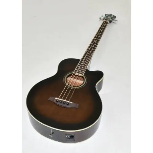 Ibanez AEB10E-DVS Artwood Series Acoustic Electric Bass in Dark Violin Sunburst High Gloss Finish 9676 sku number AEB10EDVS.B-9676