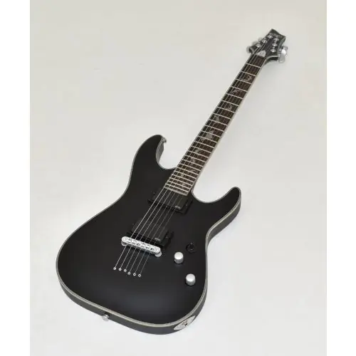 Schecter Damien Platinum-6 Guitar Satin Black B-Stock 1395 sku number SCHECTER1181.B 1395