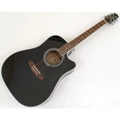 Takamine EF341SC Acoustic Guitar in Black B Stock 0465 sku number JTAKEF341SC-B0465