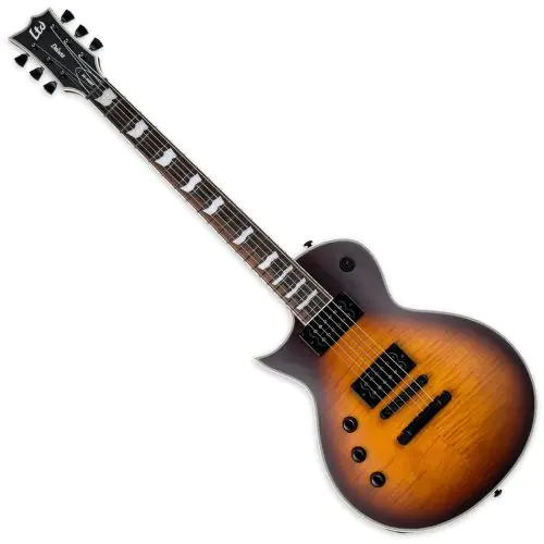 ESP LTD EC-1000T CTM Lefty Guitar Tobacco Sunburst Satin B-Stock sku number LEC1000TCTMFMTSBSLH-B