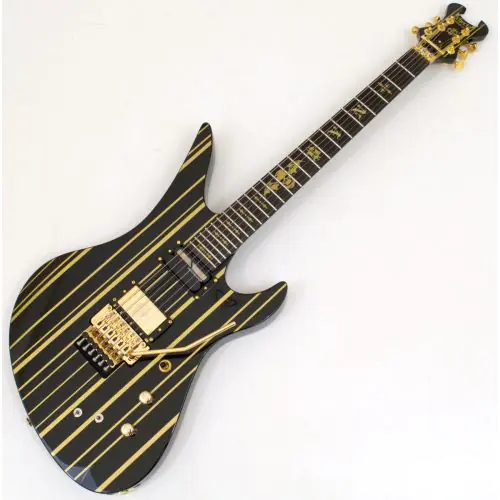 Schecter Synyster Custom-S Guitar Gloss Black Gold B-Stock 0934 sku number SCHECTER1742-B0934