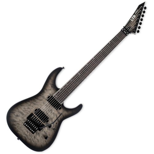 ESP LTD M-1007B Baritone Guitar Charcoal Burst Satin B-Stock sku number LM1007BQMCHBS-B
