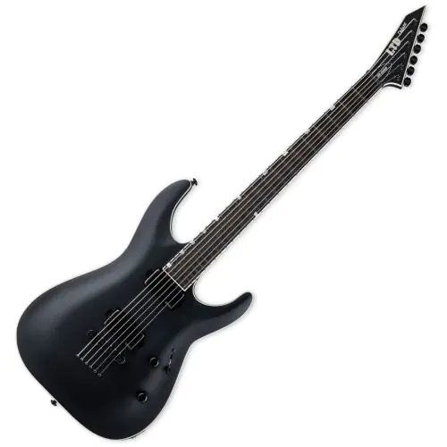 ESP LTD M-1000B Baritone Guitar Black Satin B-Stock sku number LMH1000BBLKS-B