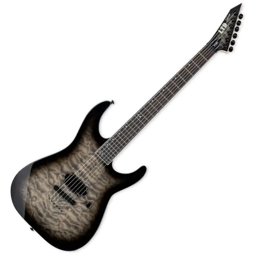 ESP LTD M-1001NT QM Guitar in Charcoal Burst B-Stock sku number LM1001NTQMCHB-B