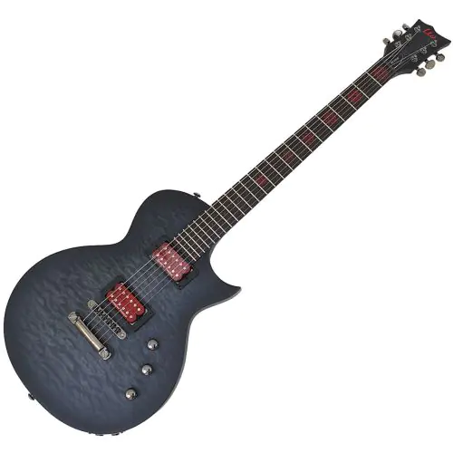 ESP LTD BB-600B Ben Burnley Baritone Guitar B-Stock 2632 sku number LBB600BQMSTBLKSBS-B2632