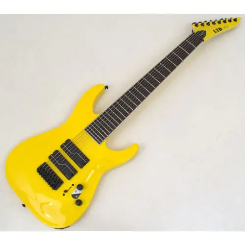 ESP LTD SC-608 Baritone Stephen Carpenter Guitar Yellow B-Stock 0535 sku number LSC608BYELF1-B0535