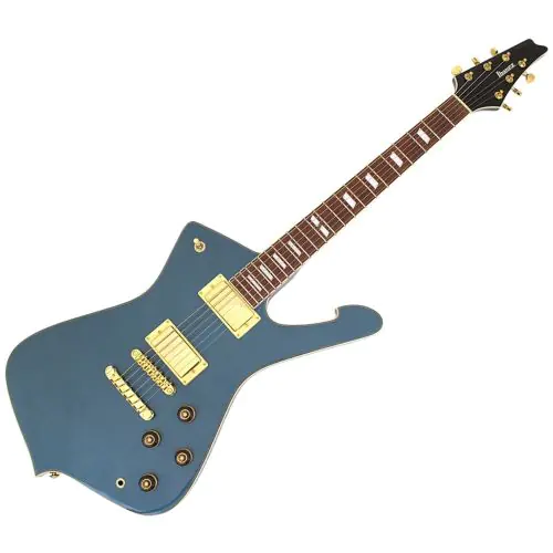 Ibanez IC420 Iceman Guitar Antique Blue Metallic B-Stock sku number IC420ABM-B0292