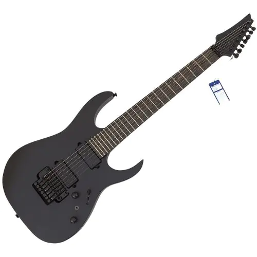 Ibanez RGRB720 Iron Label 7 String Guitar Black Flat B Stock sku number RGRB720BKF-B7889