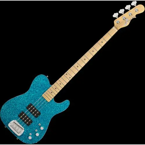 G&L USA ASAT Tom Hamilton Electric Bass in Turquoise Metal Flake sku number 107775