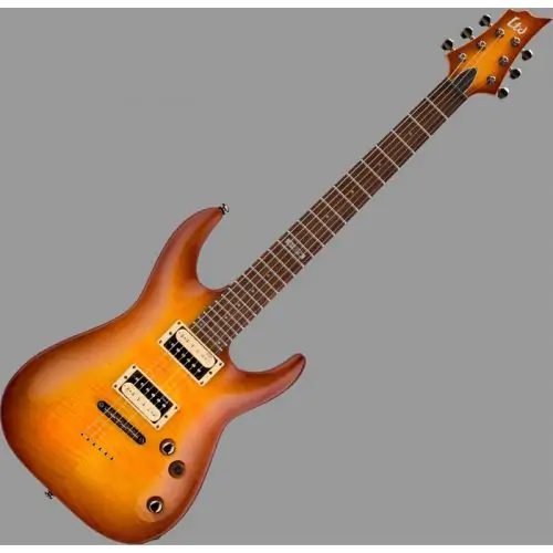 ESP LTD H-101FM Guitar in Amber Sunburst Finish B-Stock sku number LH101FMASB.B