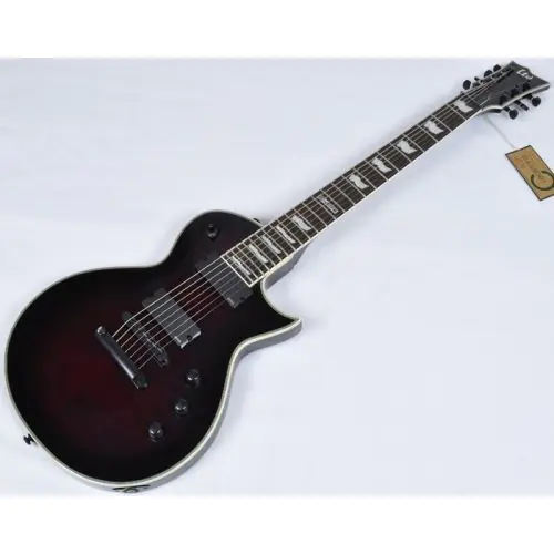 ESP LTD EC-407FM 7 Strings Guitar in Blood Red Sunburst B stock sku number LEC407FMBRSB.B