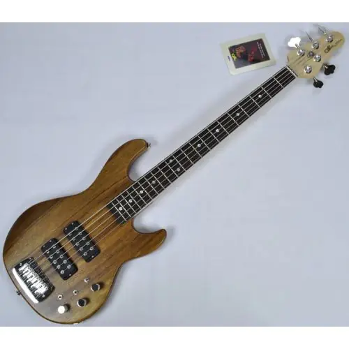 G&L L-2500 USA Monkey Pod Bass in natural satin finish sku number 110041