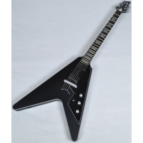 Schecter V-1 Platinum Electric Guitar Satin Black