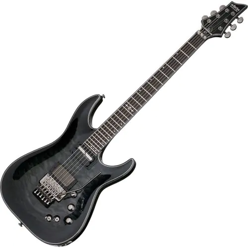 Schecter Hellraiser Hybrid C-1 FR S Electric Guitar in Trans Black Burst Finish sku number SCHECTER1957