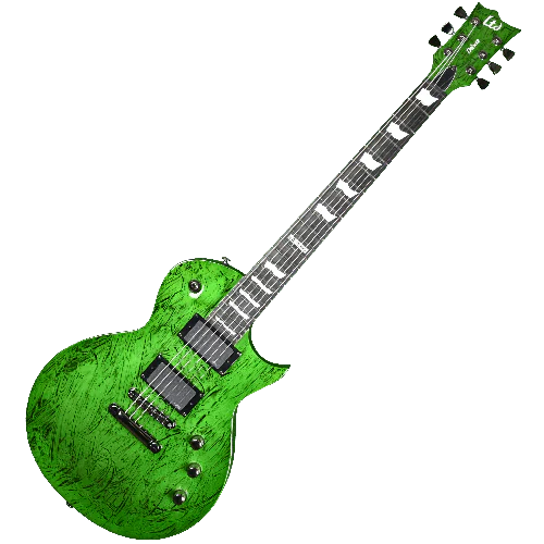 ESP LTD Deluxe EC-1000 Electric Guitar in Swirl Green Finish sku number LXEC1000SWG