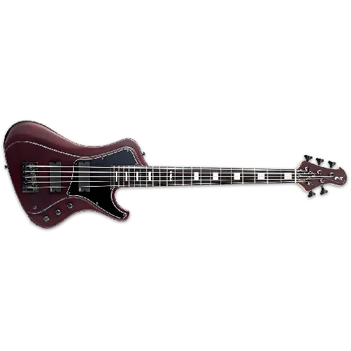 ESP E-II Stream SL-5 Electric Bass Guitar in Deep Red Metallic Satin sku number EIISTREAMSL5DRMS