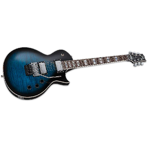 ESP LTD Alex Skolnick AS-1 FR Electric Guitar in Black Aqua Sunburst sku number LAS1FRFMBLKAQSB