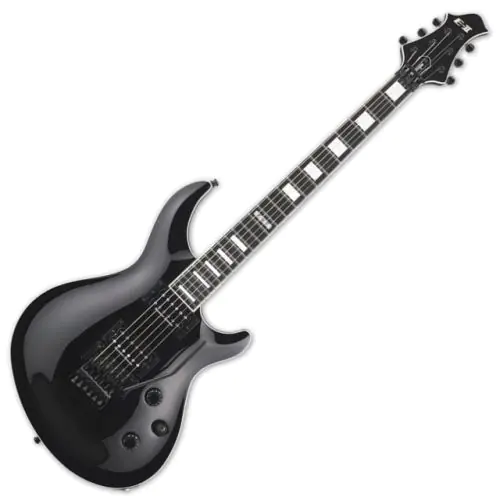 ESP E-II Mystique FR Floyd Rose Black Electric Guitar B-Stock sku number EIIMYSTFRBLK.B