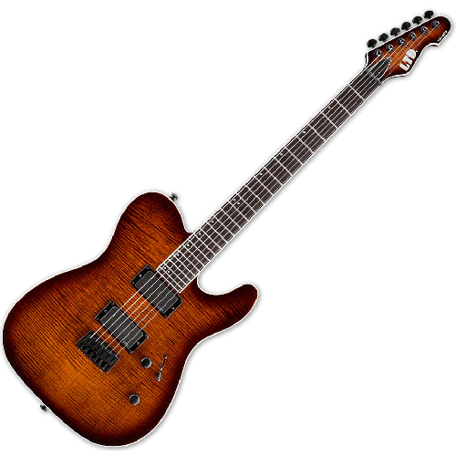 ESP LTD TE-401FM Electric Guitar in Dark Brown Sunburst sku number LTE401FMDBSB