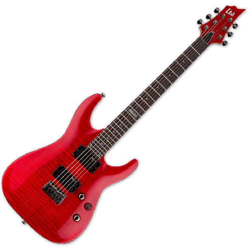 ESP LTD H-101FM Electric Guitar in See Thru Red sku number LH101FMSTR