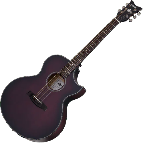 Schecter Orleans Stage Acoustic Guitar in Vampyre Red Burst Satin Finish sku number SCHECTER3710