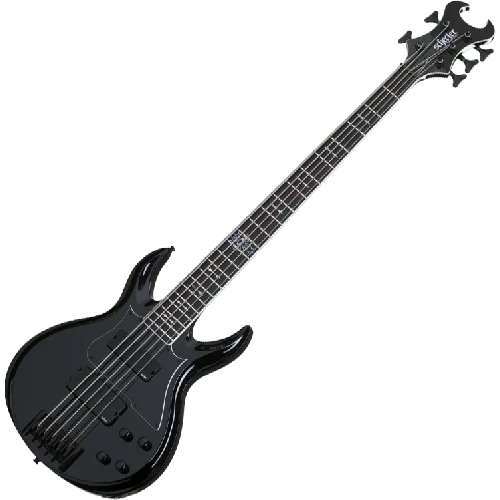 Schecter Mephisto King Ov Hell Signature Electric Bass in Gloss Black Finish sku number SCHECTER286