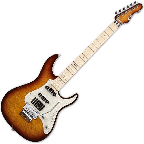 ESP E-II ST-1 QM Electric Guitar in Tea Sunburst sku number EIIST1QMMTEASB