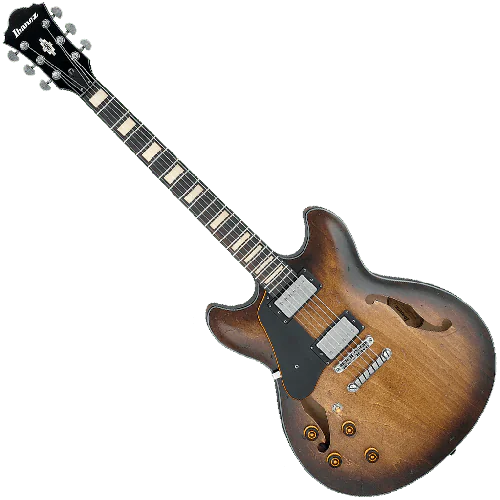 Ibanez Artcore Vintage ASV10AL Semi-Hollow Left-Handed Electric Guitar in Tobacco Burst Low Gloss sku number ASV10ALTCL