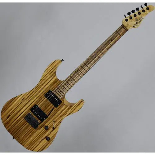 Schecter Masterworks Sunset Custom-II Zebrawood Electric Guitar Gloss Natural sku number SCHECTERMW.SSC2 1207