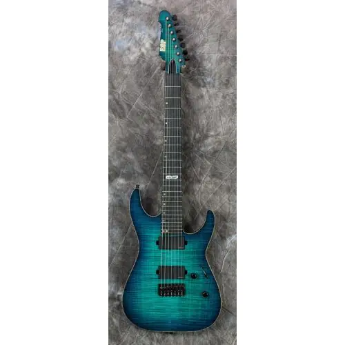 ESP USA M-7 Flamed Maple Electric Guitar in Aqua Marine Sunburst sku number EUSM7HTFMAQMSBE