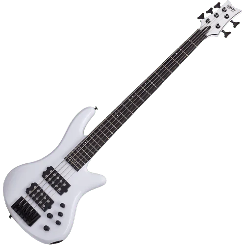 Schecter Stiletto Stage-5 Electric Bass Gloss White sku number SCHECTER2482