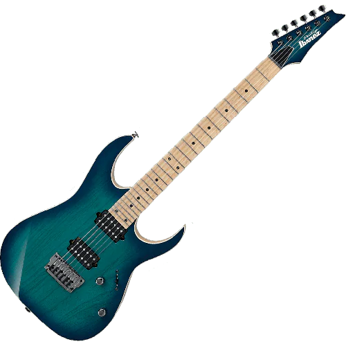 Ibanez RG Prestige RG652AHMFX Electric Guitar in Nebula Green Burst with Case sku number RG652AHMFXNGB