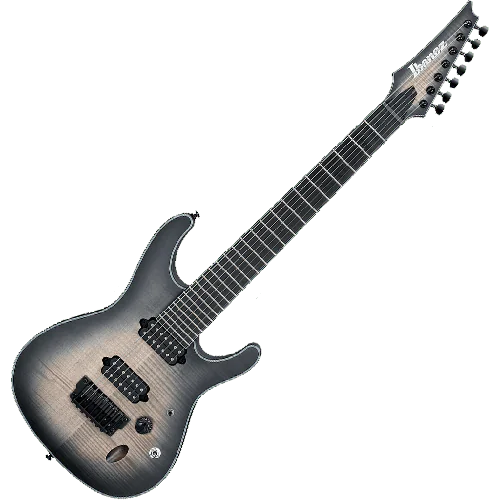 Ibanez S Iron Label SIX7FDFM 7 String Electric Guitar in Dark Space Burst sku number SIX7FDFMDCB