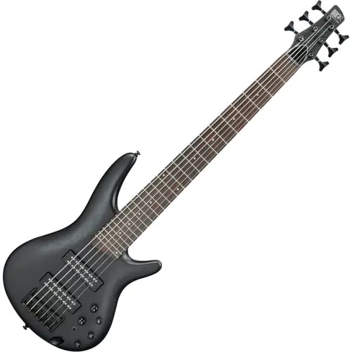 Ibanez SR Standard SR306EB 6 String Electric Bass Weathered Black sku number SR306EBWK