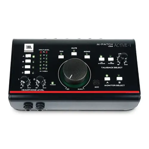 JBL M-Patch Active-1 Precision Monitor Control Plus Studio Talkback and USB I/O sku number ACTIVE-1