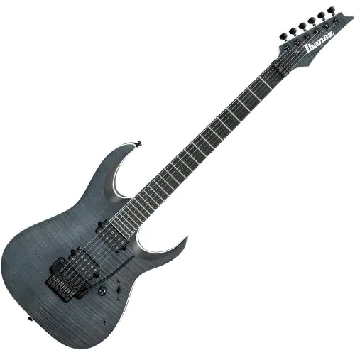 Ibanez RGA Iron Label RGAIX6FMT Electric Guitar Trans Gray Flat sku number RGAIX6FMTTGF