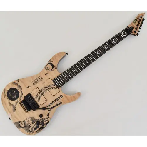 ESP KH-Ouija Kirk Hammett Japan Signature Guitar in Natural with Case sku number EKHOUIJA